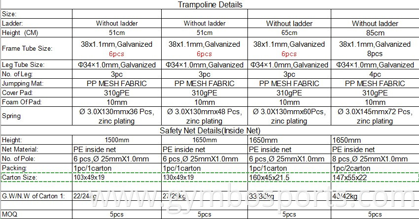 6-16 FT Cheap Outdoor Wholesale Trampoline for Kids and Adults